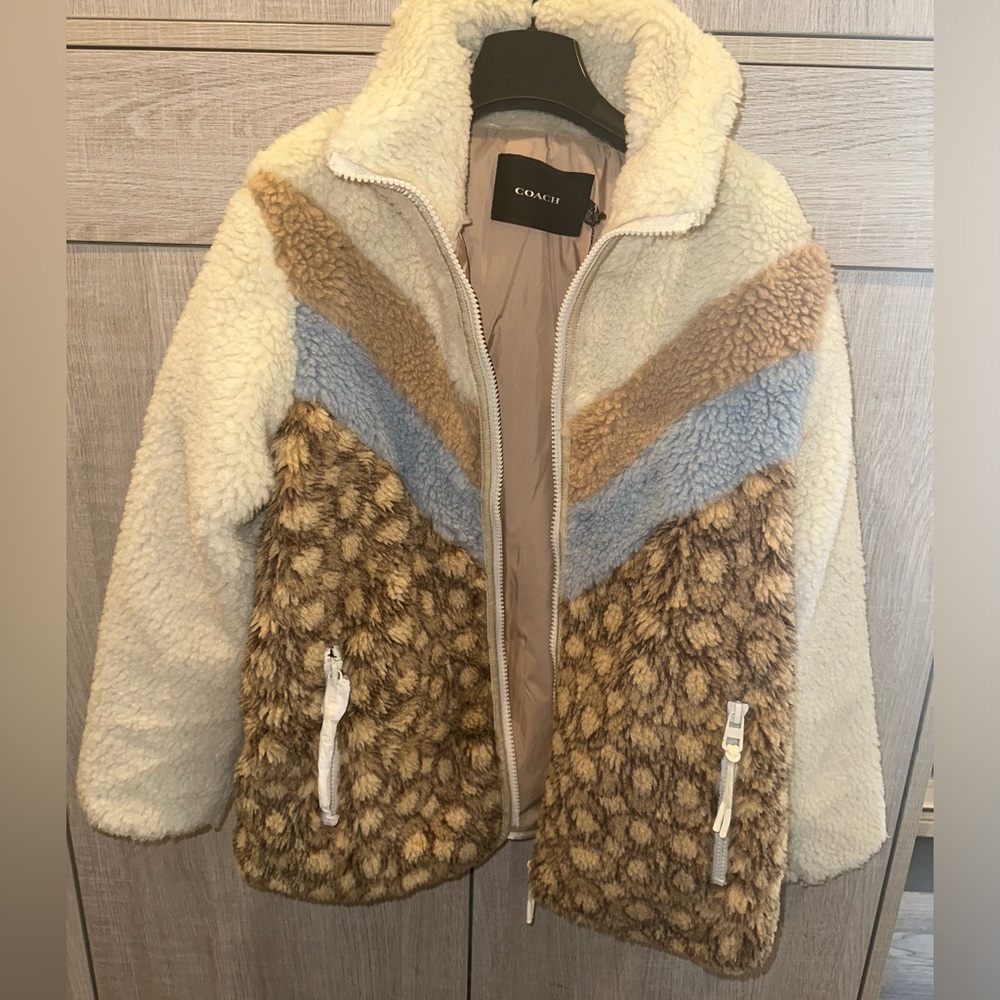 Coach Sherpa Signature Jacket NWT Medium - Picture 8 of 13